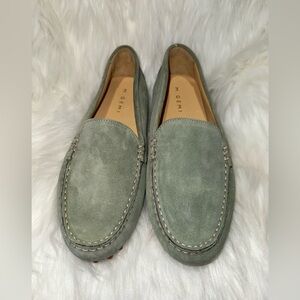 M. Gemi Green Suede Loafers